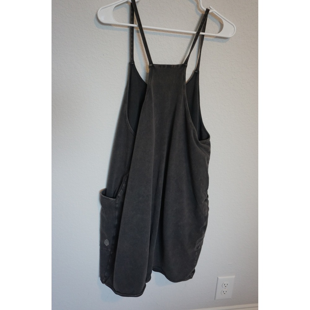 Free People FP Movement Hot Shot Romper Faded Black Racerback Mini OB1415587 - Picture 2 of 10